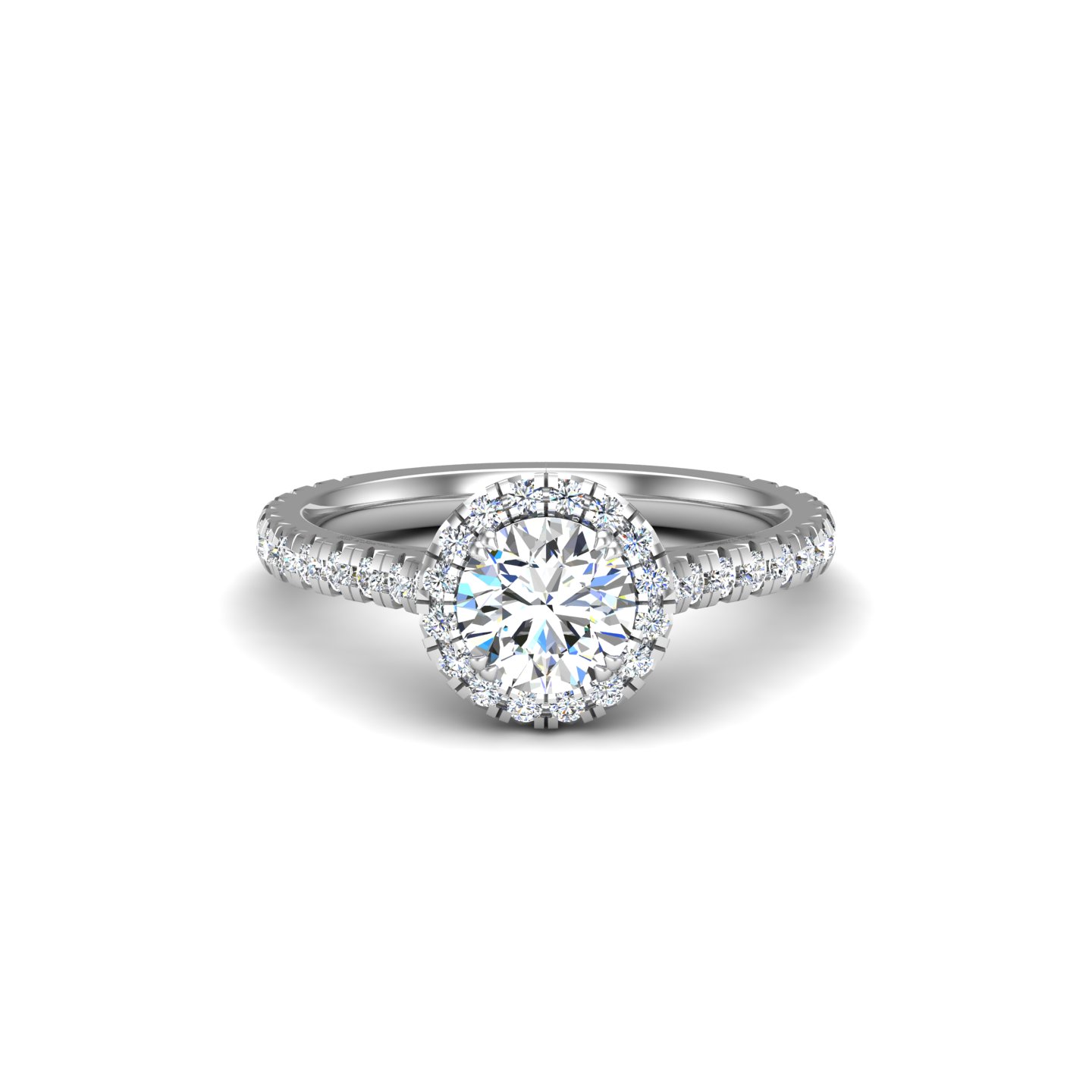 Korman Signature Alison Halo Engagement Ring Setting